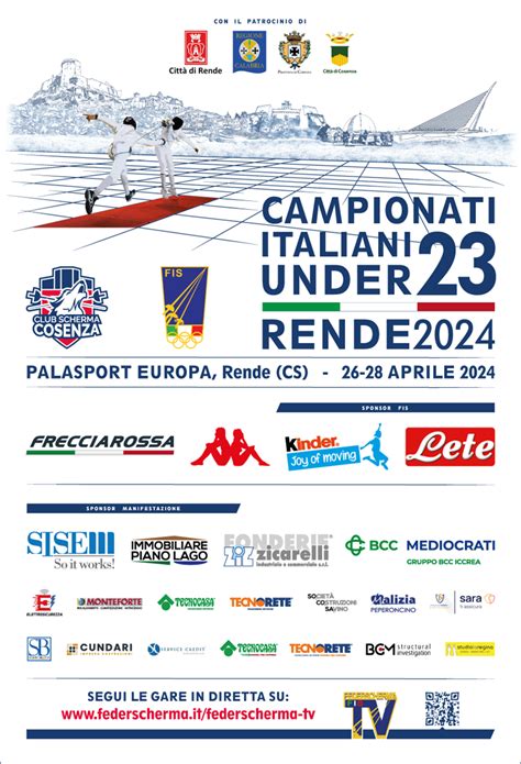 Scherma Presentazione Dei Campionati Italiani Under Rende