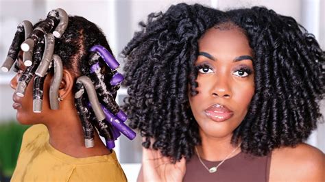 You Must Try Easy Jumbo Flexi Rod Set On Wet Natural Hair No Heat Stretching Meechi