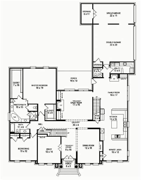 5 Bedroom Floor Plans One Story Nada Home Design