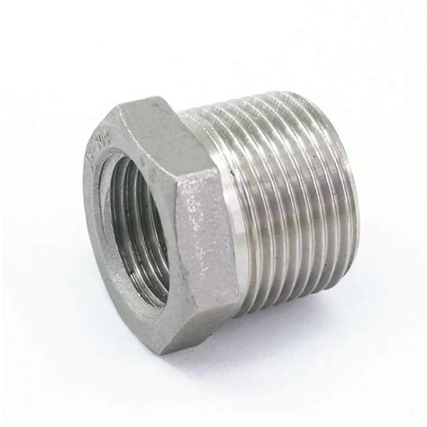 304 Stainless Steel Reducer 34 Bsp Male Thread To 12 Bsp Female Thread Reducing Bush Adapter