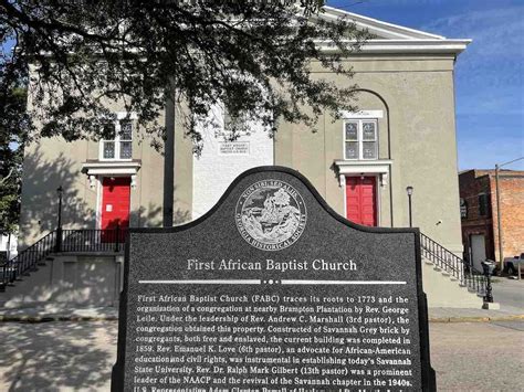 First African Baptist Church Savannah Georgia