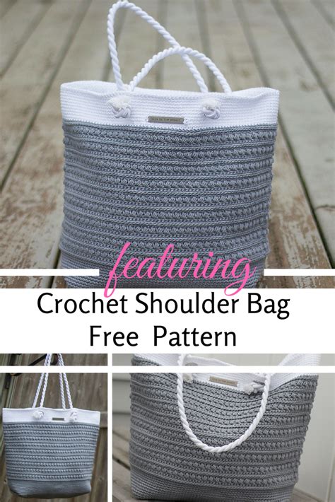 Crochet Shoulder Bag -To Carry Along Your Crochet Projects With Style