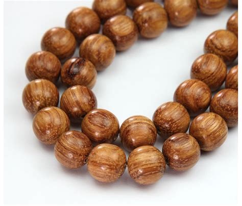 Bayong Wood Beads Brown 12mm Round Golden Age Beads
