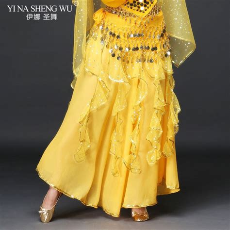 Women Belly Dance Costume Skirt 6 Colors Bollywood Oriental Bellydance Skirt Dance Wear Skirts