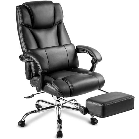 Folding office chair adds extra seating to any family or work function. Office Leather Chair Recliner Napping Adjustable Rotating ...