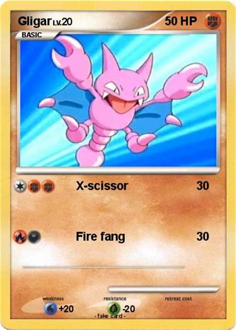 Pokémon Gligar 28 28 X Scissor My Pokemon Card