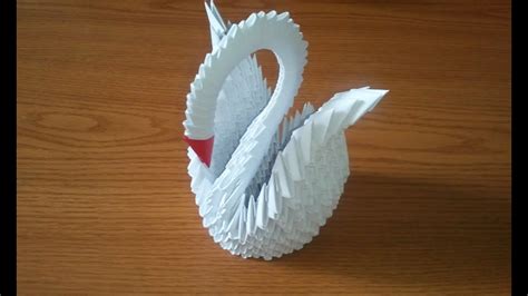 How To Make 3d Origami Swan Part 1 Doovi