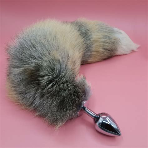 Brown And Black Fox Tail Butt Plug Dildo Tail Plug Real Fox Etsy