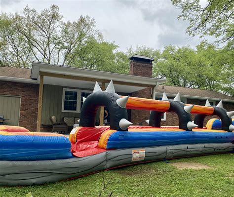 Rocker Slip N Slide Inflatable Bounce Houses Water Slides For Rent