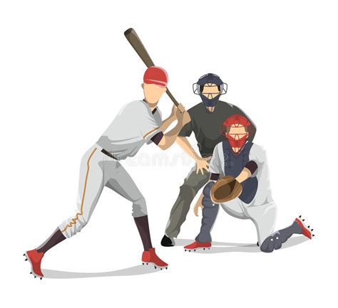 Baseball Players Set Stock Vector Illustration Of Illustration 92463625