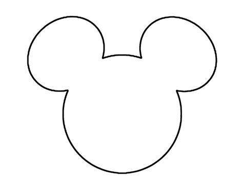 Mickey Mouse Ears Head Outline Disneyland Pinterest Clipart Soidergi