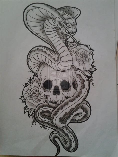 Skull And Snake Tattoo Designs 1000 Images About Tattoo On Pinterest
