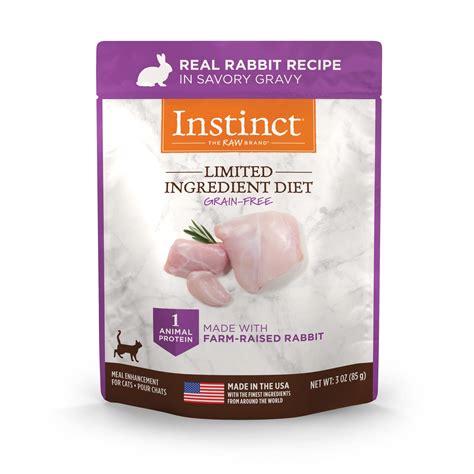 Every ingredient in this wet cat food delivers complete and balanced nutrition. Instinct Limited Ingredient Diet Grain-Free Cuts & Gravy ...