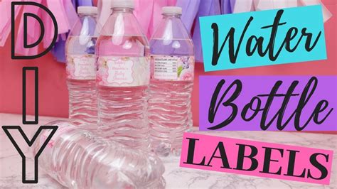 How To Make A Water Bottle Label Template Printable Templates