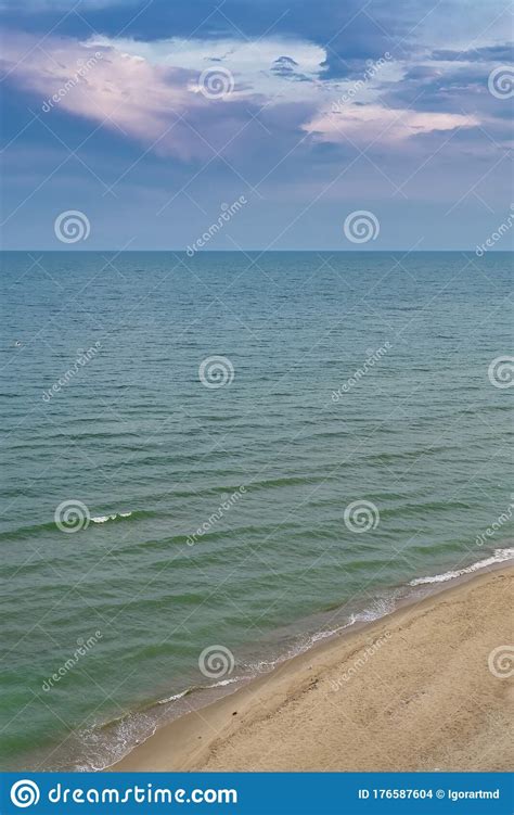 Relaxing Seascape With Wide Horizon Stock Photo Image Of Ripple