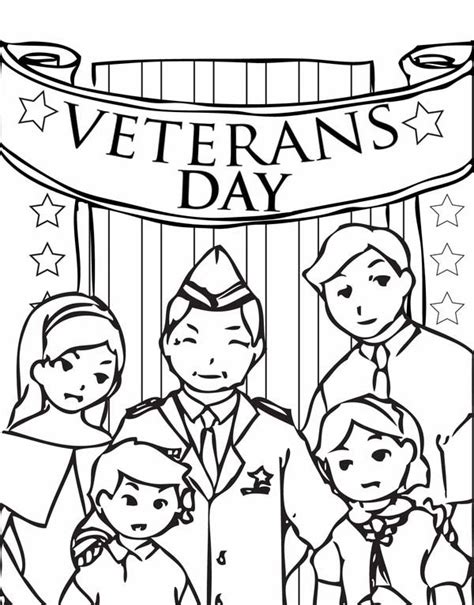 Veterans Day Coloring Pages Printable Printable World Holiday