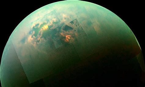 Saturns Moon Titan Has Energy For Colony The Size Of Us Daily Mail