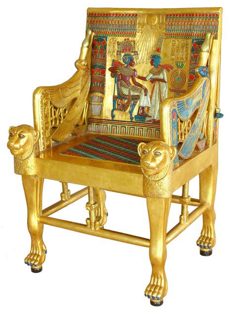 The Golden Throne Of Tutankhamun 의자 왕좌 그림