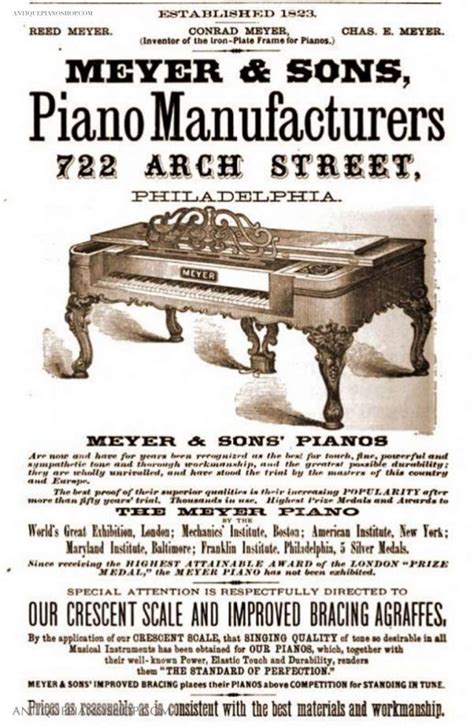 Meyer Conrad And Sons Antique Piano Shop