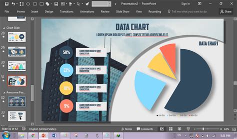 Download Template Powerpoint Keren Radea Riset