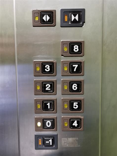 This Elevator Panel Allows You To Reach The 0 And 1 Floor R