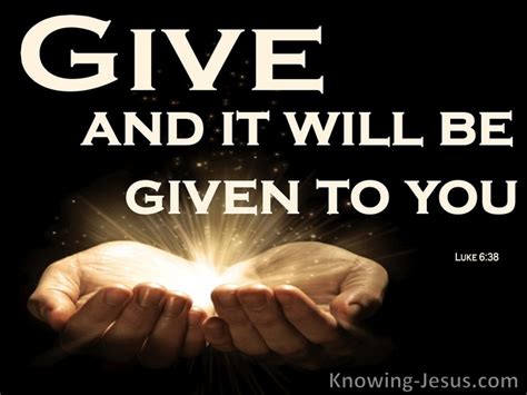 49 Bible Verses About Giving Back