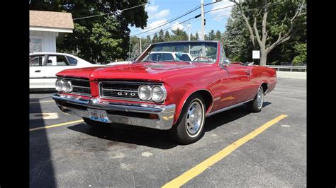 1964 Pontiac Gto Convertible With A Pontiac 421 Engine In Red Paint My