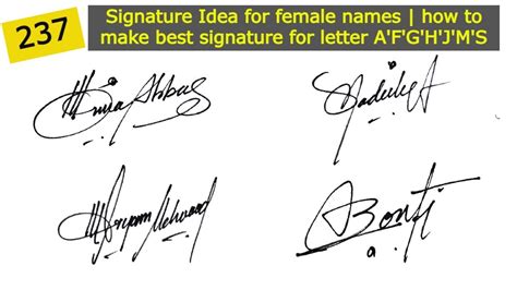 Signature Styles For Female Names Best Signatures For Afghjms