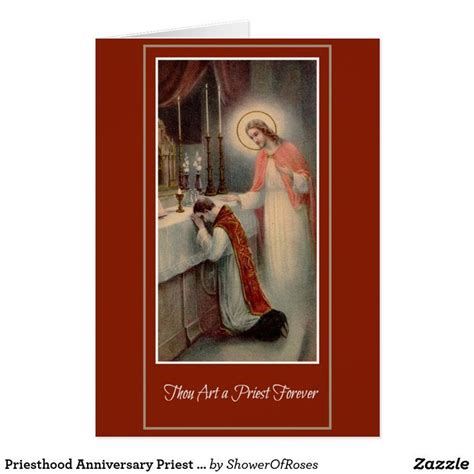 Priesthood Anniversary Priest Ordination Jesus Card Zazzle
