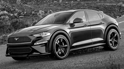 Ford Mustang Based Electric Suv Rendered To Likely Have Nearly 500 Km