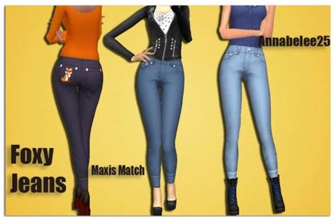 Simsworkshop Foxy Jeans By Annabellee25 • Sims 4 Downloads Sims 4
