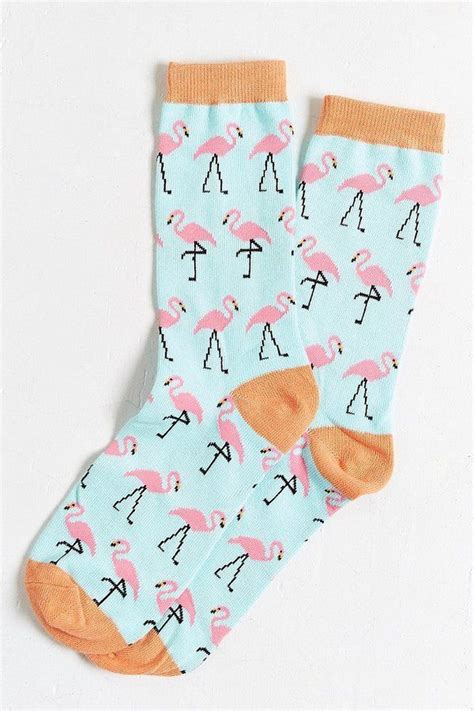 Flamingo Crew Sock Funky Socks Crazy Socks Cool Socks
