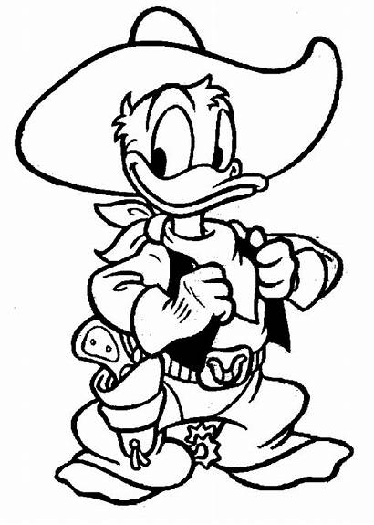 Duck Donald Coloring Pages Goofy Printable Face