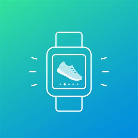 Premium Vector Fitness Running App Pedometer Step Counter Icon With