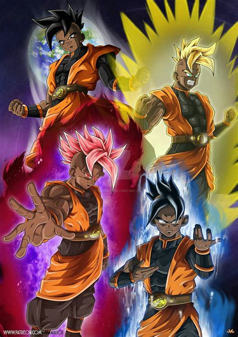 Goku has one grandaughter named pan. Uub as a Saiyan | DBZ | Pinterest | Dragon ball, Dbz and Dragons