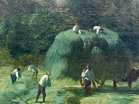 Attributed To Thomas Dingle English Victorian 19th Century Harvesting