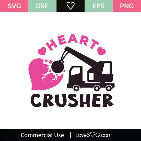 Heart Crusher Svg Cut File