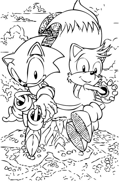 Dibujos Para Colorear De Sonic Gratis Páginas Imprimibles