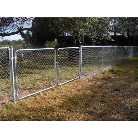 6 ft h x 10 ft w galvanized steel chain link fence gate in the chain link fence gates department