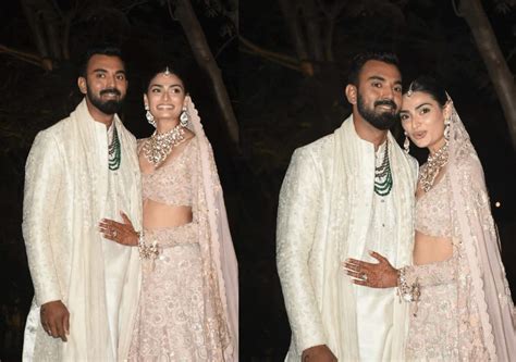 athiya shetty kl rahul wedding couple makes first public appearance as mr and mrs look the