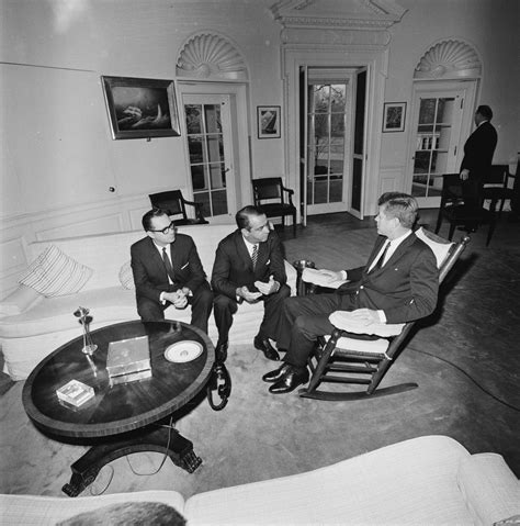 St 84 1 63 President John F Kennedy With Minister Of Foreign Affairs