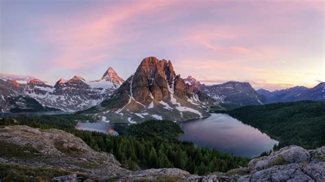 Lake Magog And Mount Assiniboine Mount Assiniboine Provincial Park