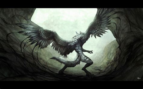 Dark Anime Wolf With Wings Some Examples Of Anime With Werewolf