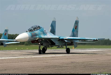 Sukhoi Su 27ub Belarus Air Force Aviation Photo 2424747
