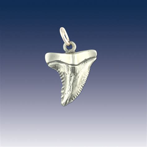 Shark Tooth Charm Sterling Silver Shark Tooth Jewelry