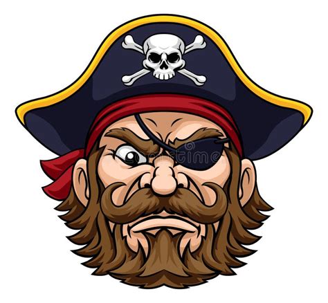 Cartoon Pirate Face Stock Illustration Illustration Of Illustration