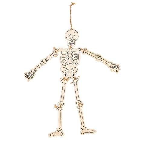 Color Your Own Skeleton Hanging Decorations Craft Kits 12 Pieces Ebay