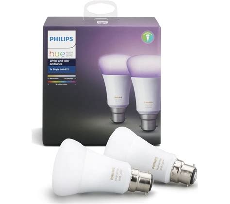 Buy Philips Hue White And Colour Ambience E27 Smart Bulb Starter Kit And 2