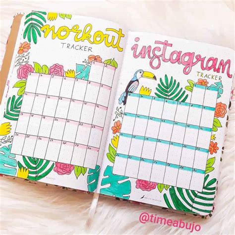 51 health and fitness bullet journal page ideas masha plans