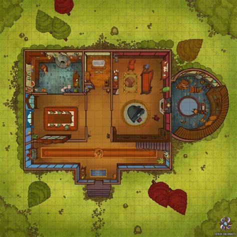 Magical Castle Battle Map 30x30 Rroll20